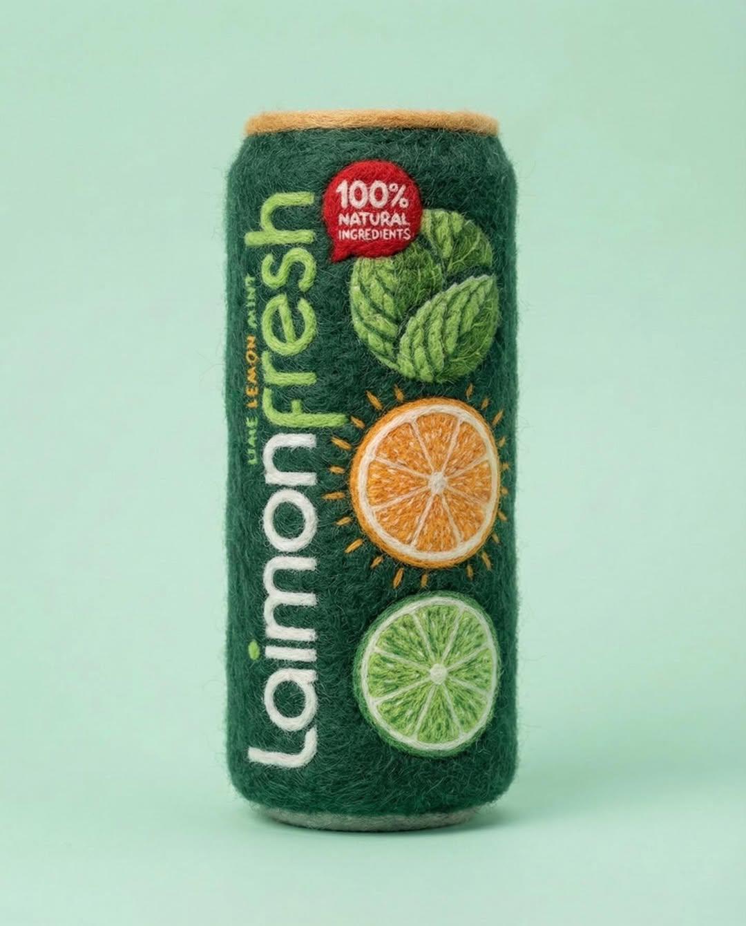 {
  "prompt": "A realistic, needle-felted sculpture of a product from a photo, c