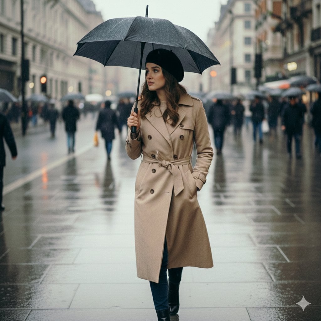 {
  "render_goal": "Ultra-cinematic, hyper-realistic rainy street portrait with 
