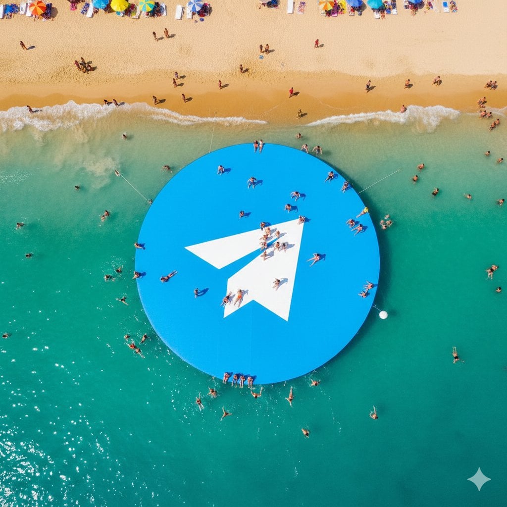 {
  "prompt": "massive giant inflatable WhatsApp logo floating in the ocean near