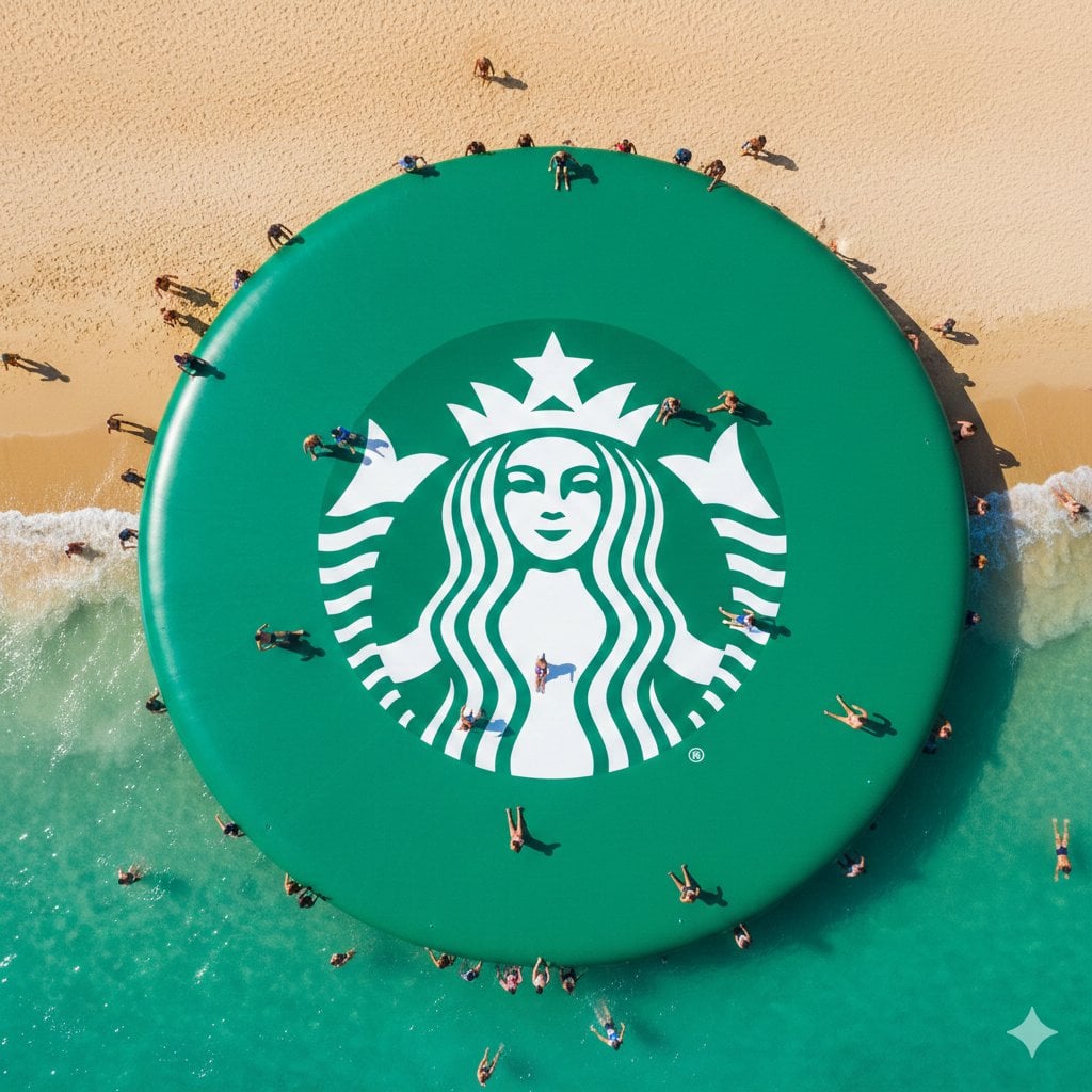 {
  "prompt": "massive giant inflatable WhatsApp logo floating in the ocean near