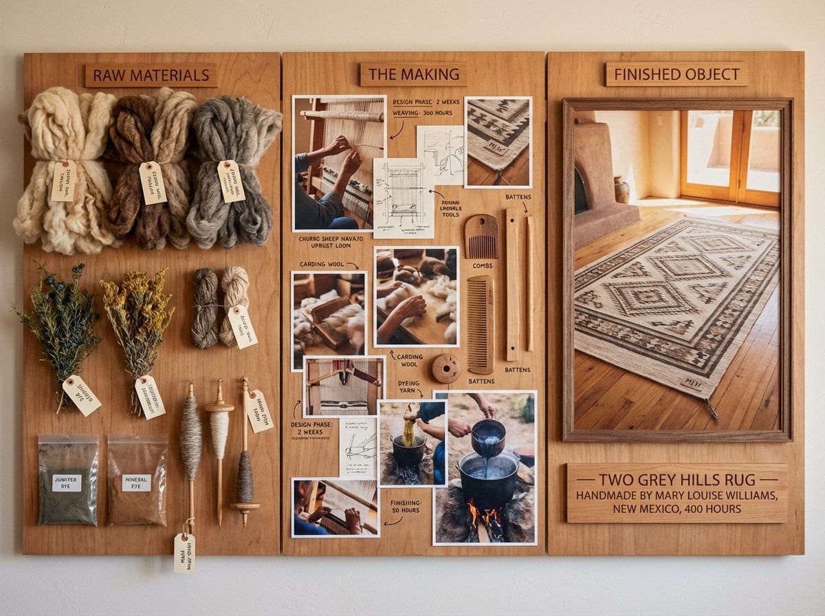 An artisan's method board for [HANDMADE OBJECT] — [TECHNIQUE / TRADITION / ORIGI