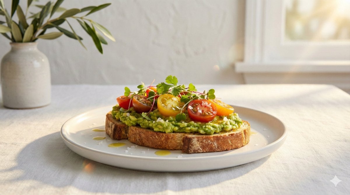 “Luxury golden-hour styled hero shot of [FOOD] bathed in warm directional sunlig