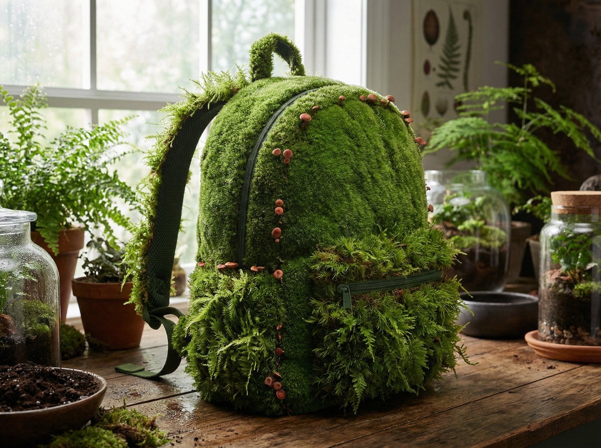 A [PRODUCT] rendered as if entirely grown from living moss, perfectly maintainin