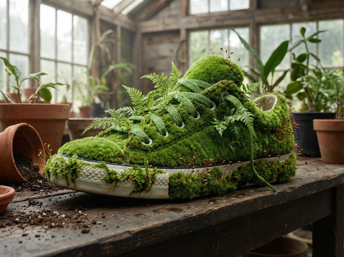 A [PRODUCT] rendered as if entirely grown from living moss, perfectly maintainin