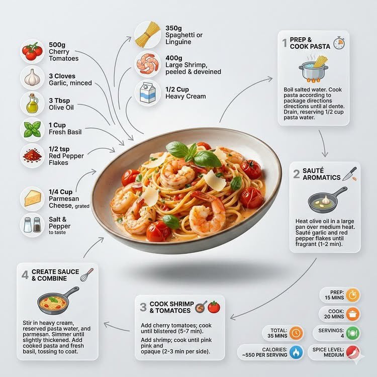 Ultra-clean modern recipe infographic.

Showcase [FOOD] in a visually appealing 
