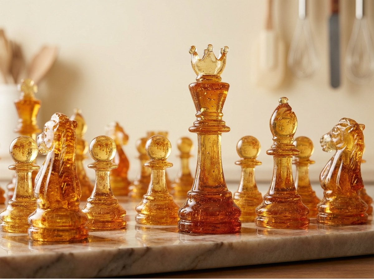 A [PRODUCT] rendered as if built entirely from pulled and blown sugar, the trans