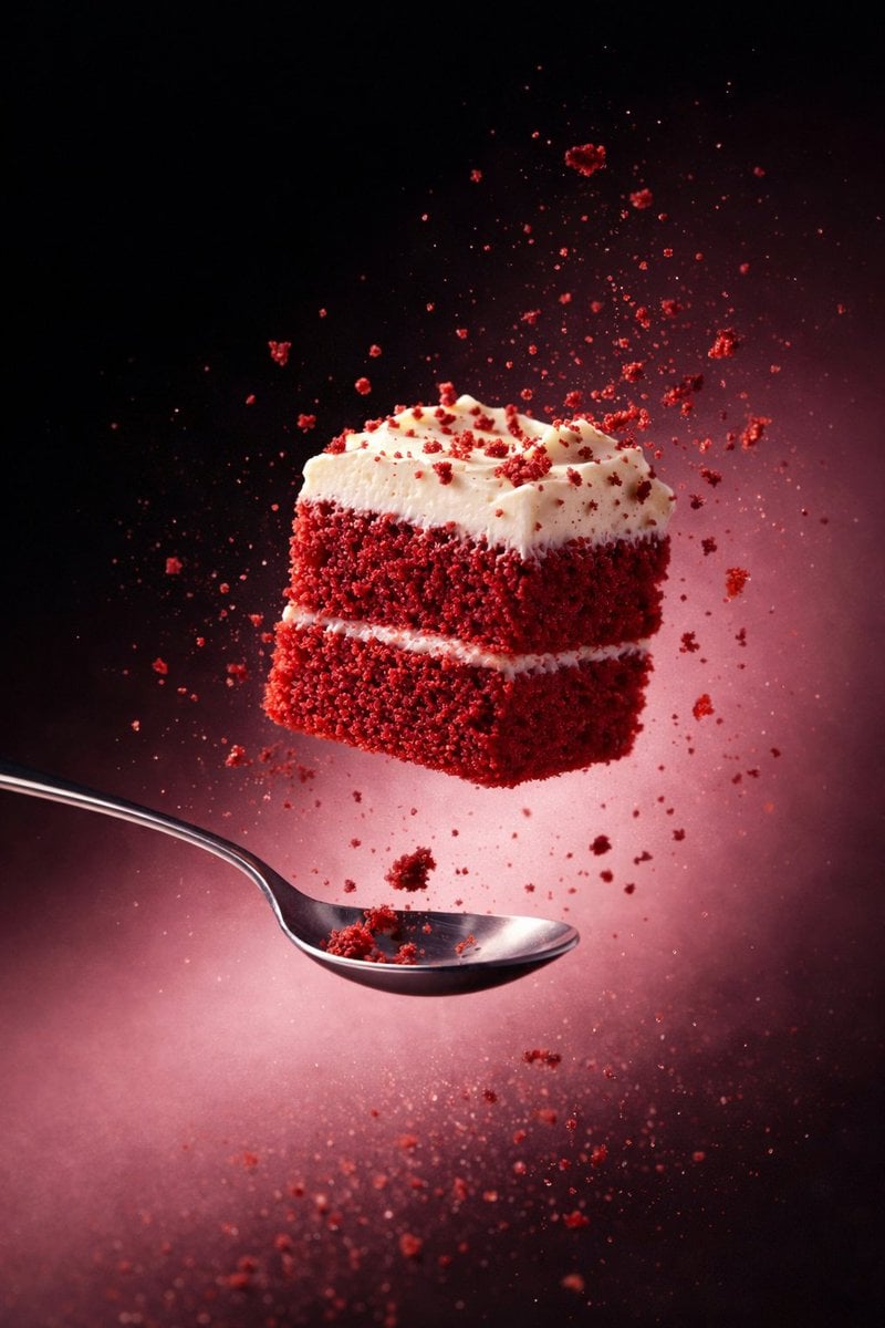 {
  "image_type": "high-detail food photography, AI-edited surreal composition",