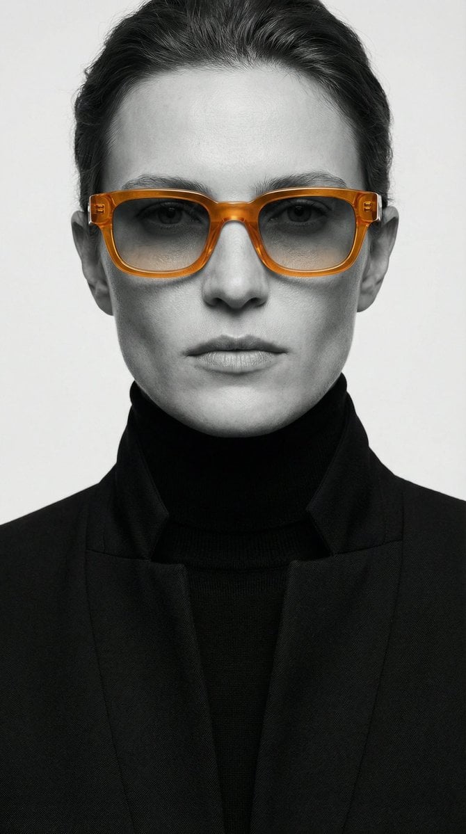 A studio-style close-up editorial portrait of a person with strong, well-defined