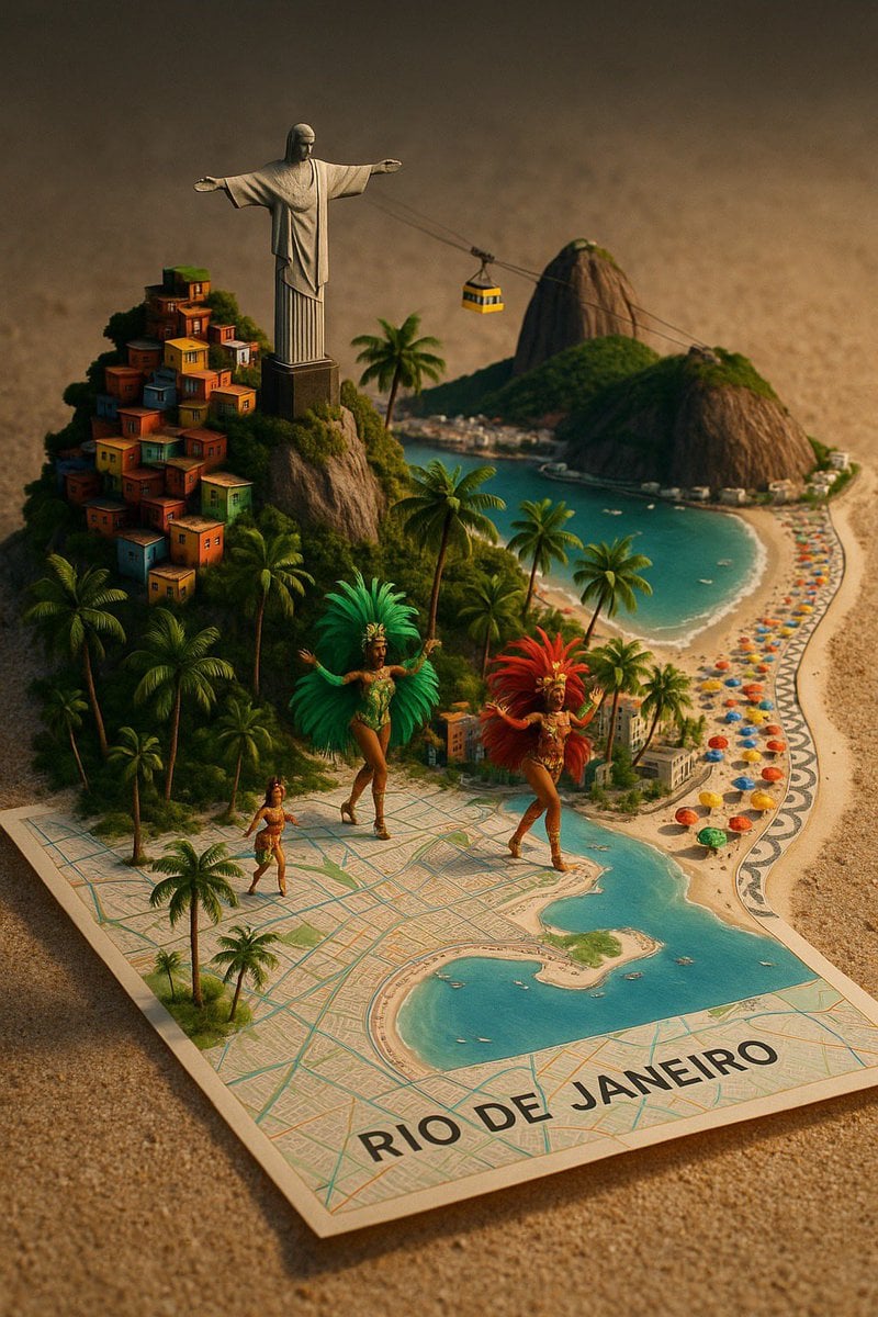A street-style map of [CITY_NAME] placed on a {MAP_SURFACE}, with a photorealist