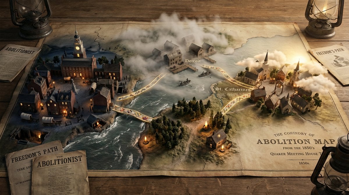 A weathered {MAP_TYPE} map spread across {SURFACE}, bursting with photorealistic