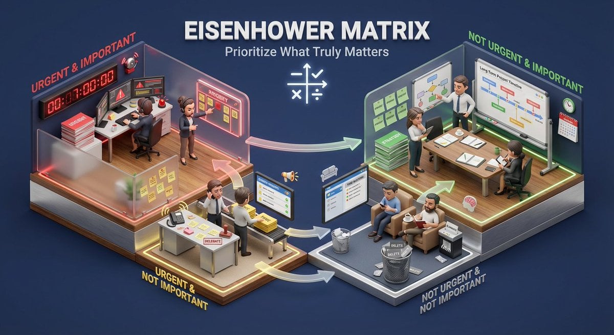 Create a 3D isometric miniature diorama showcasing the productivity system [SYST