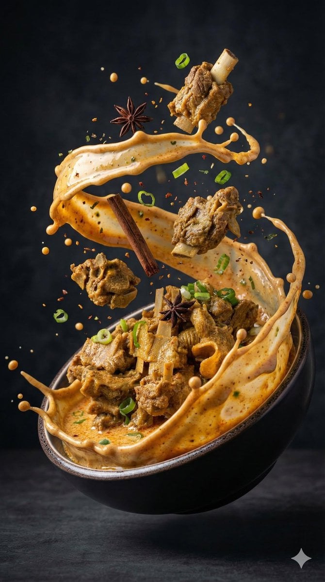 {
  "image_prompt": {
    "subject": "Rich Asian soup",
    "action": "Ingredien