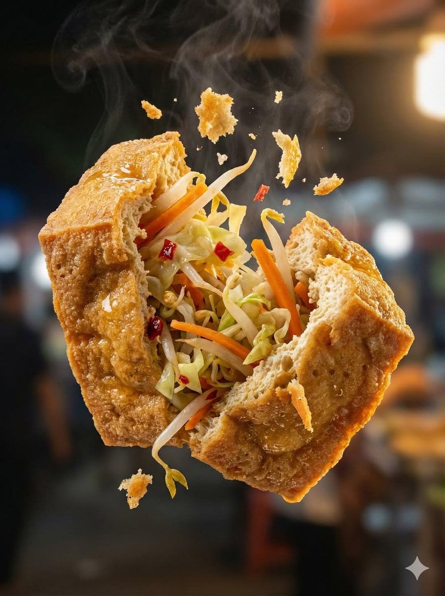 Ultra-realistic high-speed food photography of a crispy golden fried snack break