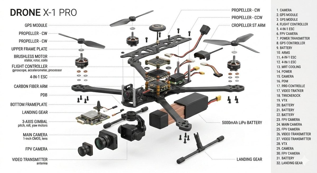 product design, [object or vehicle with material accents], exploded view diagram