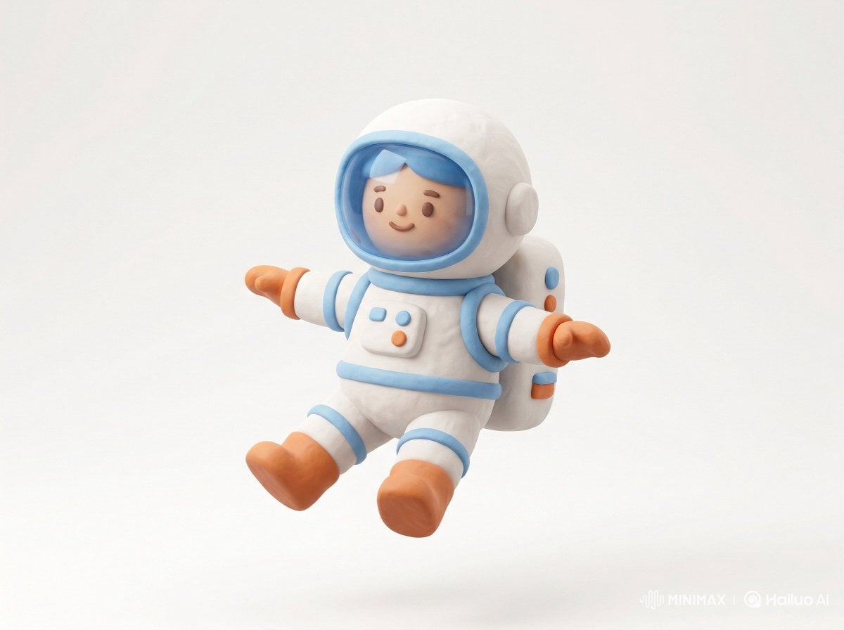 Cute 3D render of a [subject], matte surface, kneaded clay icon style, simple st
