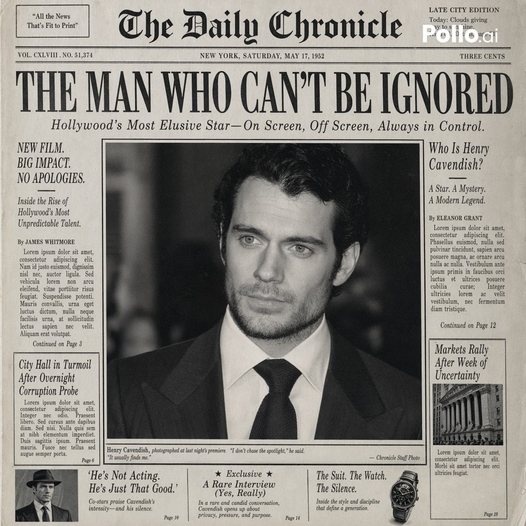 Create the most realistic front page design of a vintage newspaper featuring the
