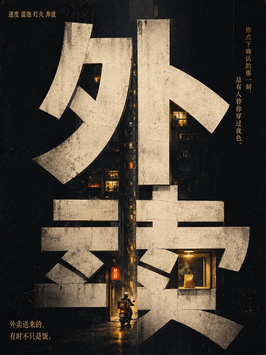 高级概念海报，竖版 3:4，核心文字为[输入文字]

请先深度理解'[输入文字]'的表层含义、深层寓意、情绪气质、文化联想、人物命运感与隐含张力，再决定最适合它