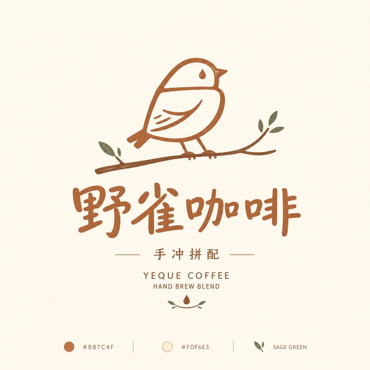 请根据用户输入的【品牌名】【产品名】【品牌类型 / 行业】【品牌定位】【目标受众】【关键词】【主色调】【画幅比例】，创作一张高完成度的「趣味图形标志 / Pla