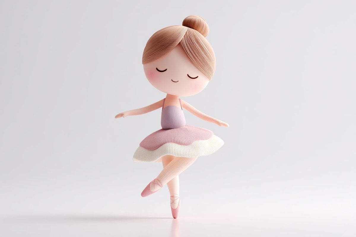 Cute 3D render of a [subject], matte surface, kneaded clay icon style, simple st