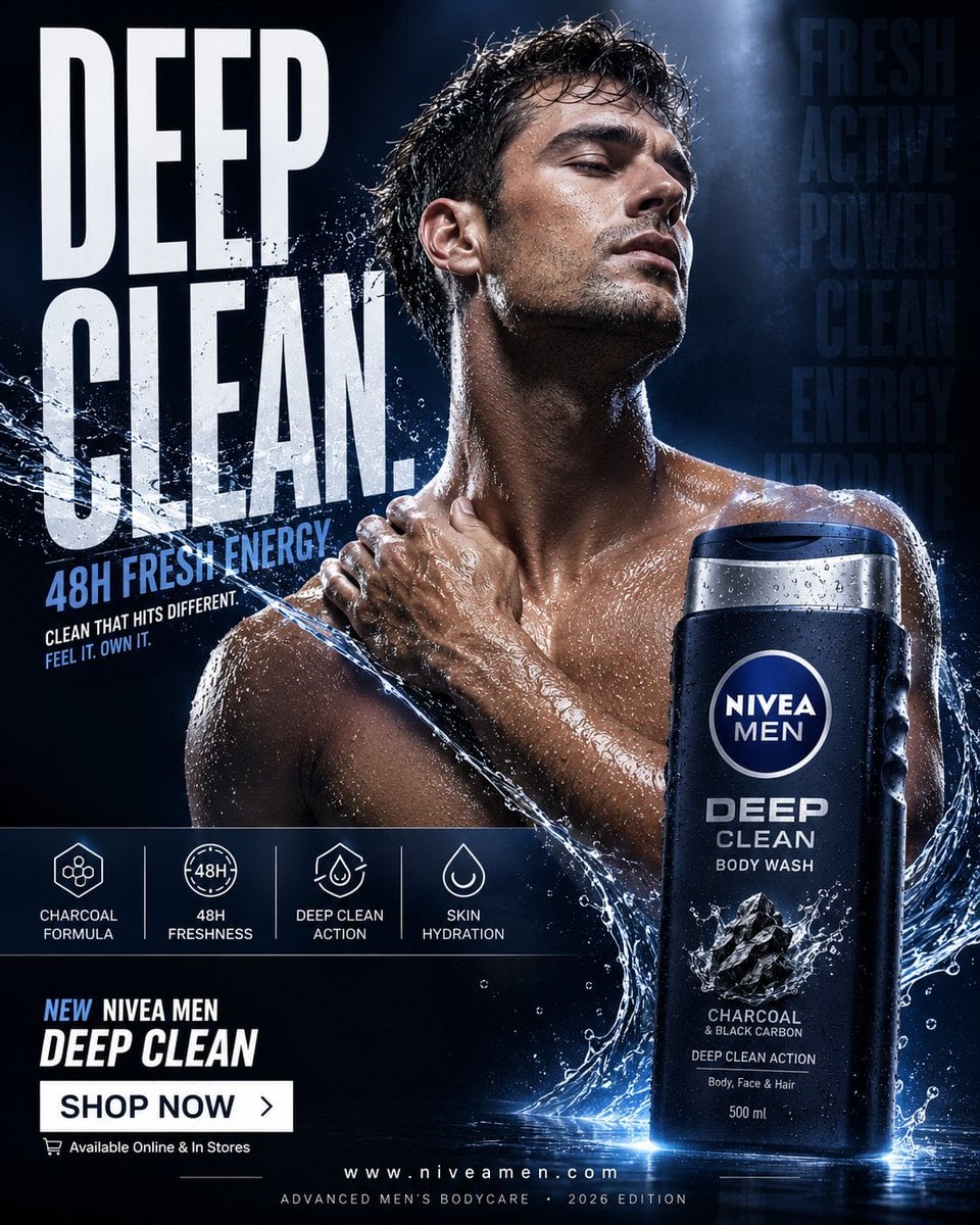 FORMAT:
4:5 vertical hyper-commercial anti-dandruff shampoo campaign poster, ult