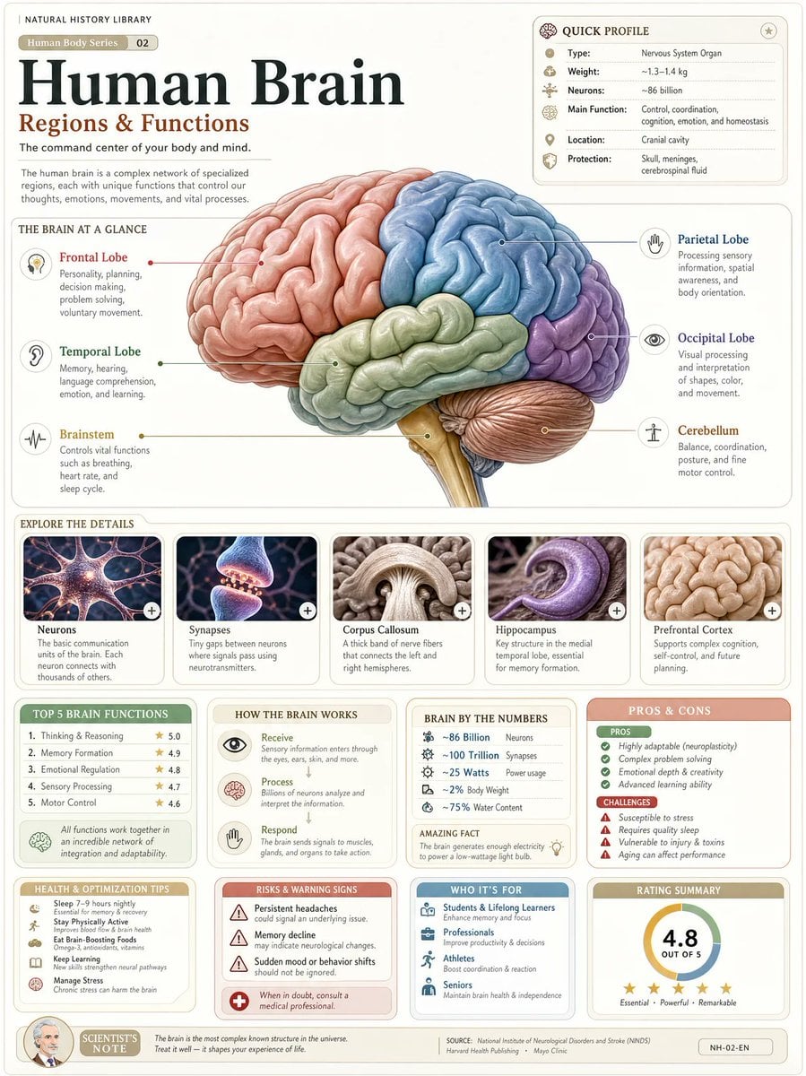 {
  "type": "image_prompt",
  "title": "Human Brain Regions & Function 
  "style