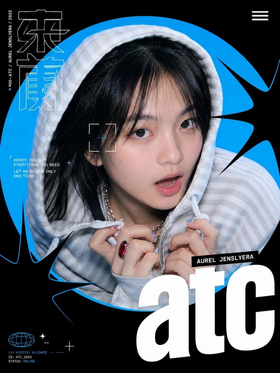 Create a bold Y2K pop-street editorial collage featuring a young person as the c