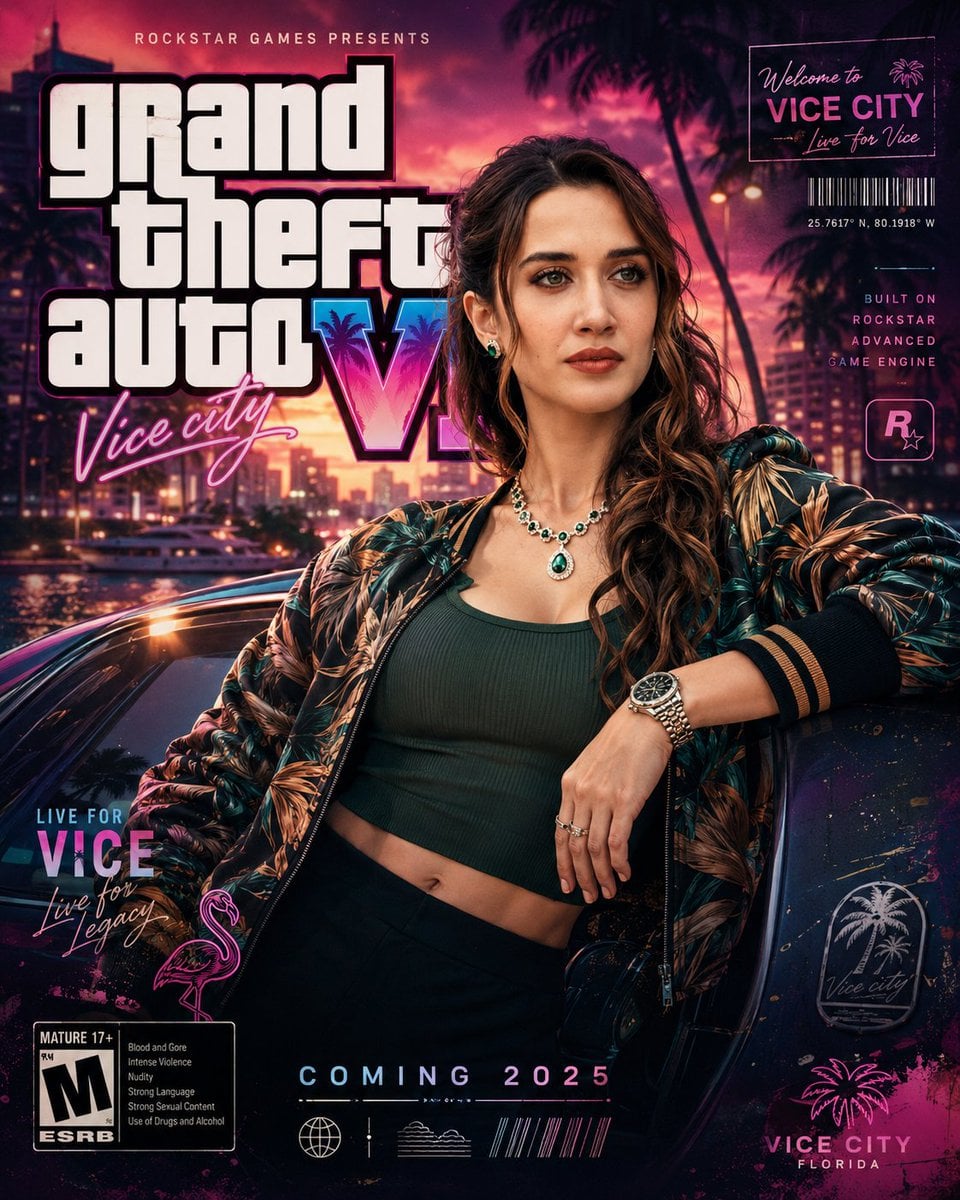 Create a highly detailed 8K portrait poster inspired by the iconic visual style 