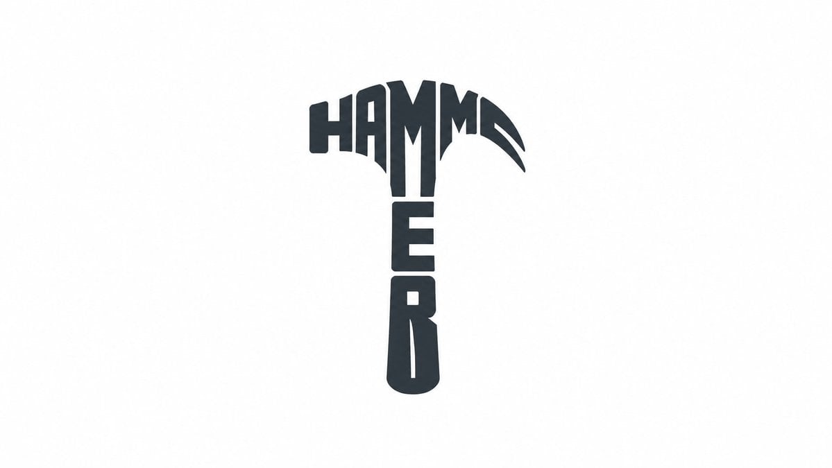 Design a clever typography logo where the brand name [BRAND NAME] merges togethe