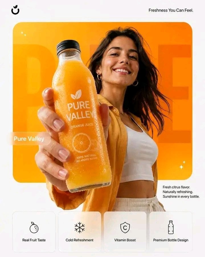 Create a photorealistic premium product campaign poster in a 4:5 vertical aspect