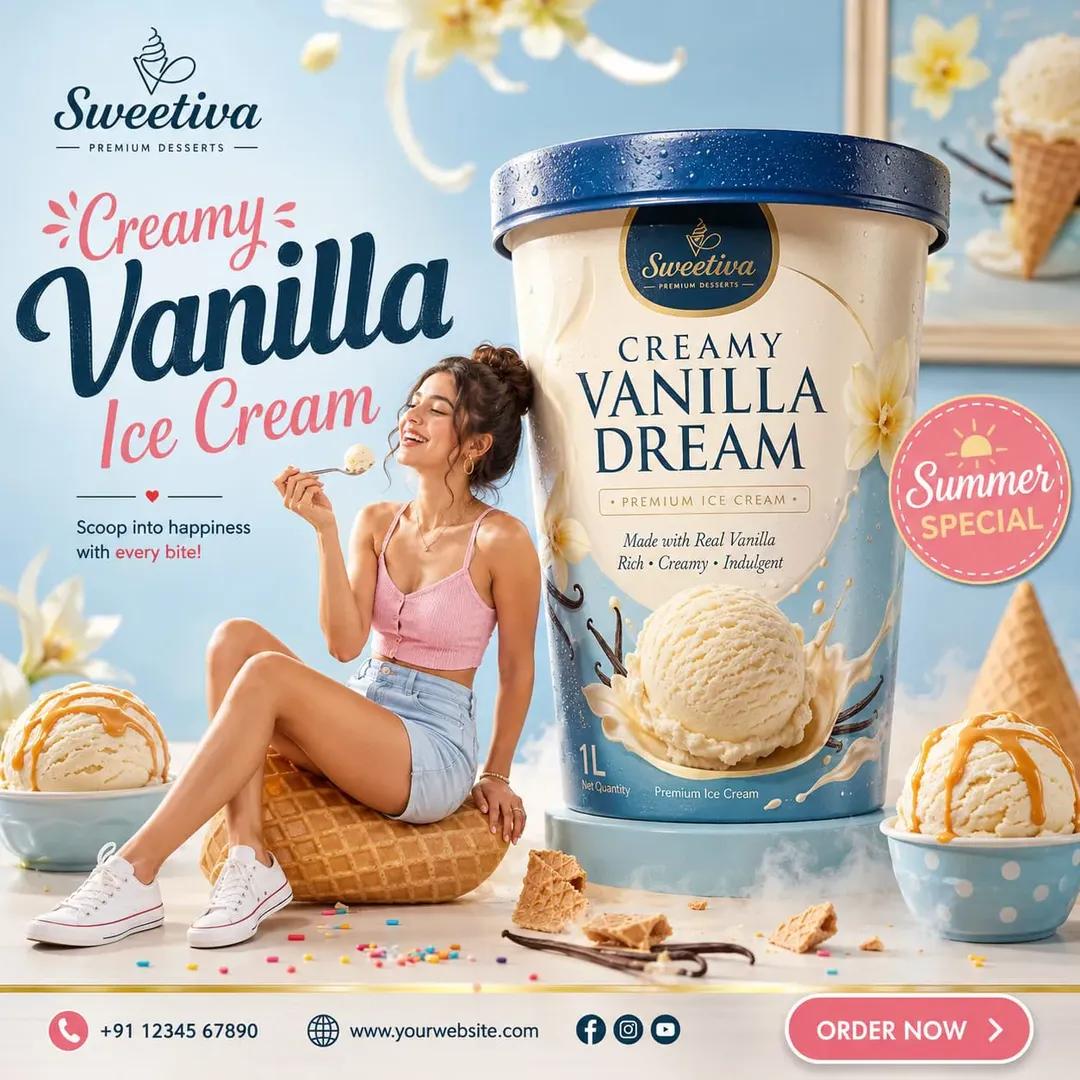 Create a creative commercial advertising poster for [PRODUCT NAME], a [PRODUCT T