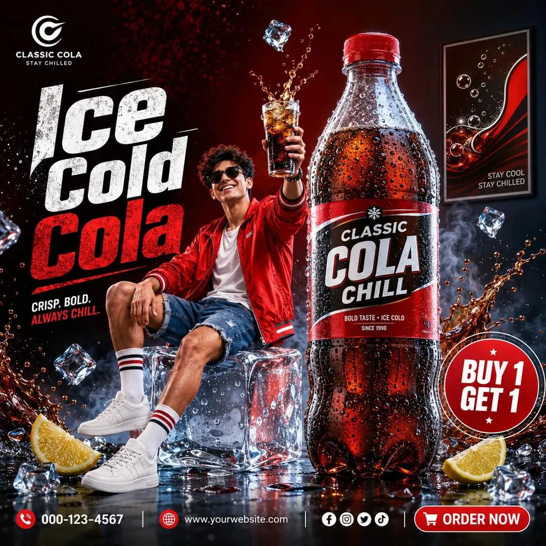 Create a creative commercial advertising poster for [PRODUCT NAME], a [PRODUCT T