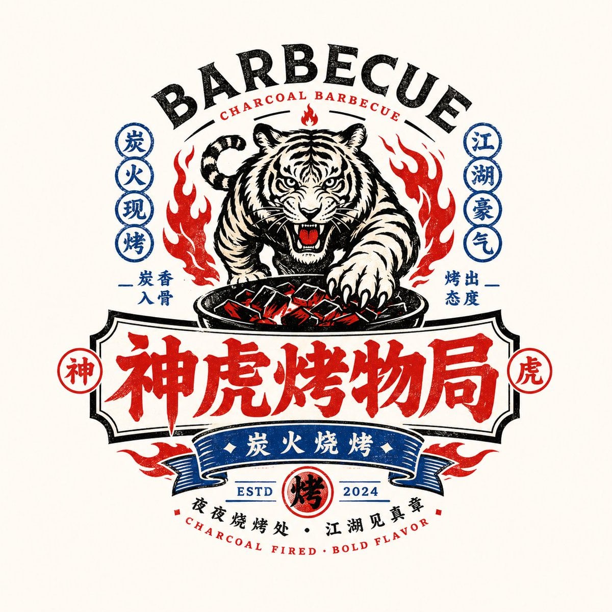 请根据用户输入的【品牌名 / 项目名】【副标题 / 产品名】【类型 / 行业】【地域风味】【品牌定位】【核心关键词】【核心图形】【核心食物 / 品类元素】【情绪