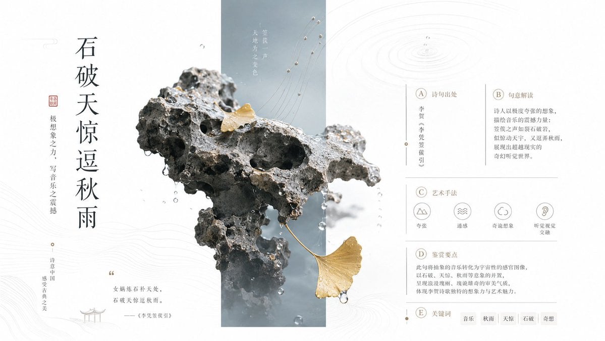 设计一张具有高级商业审美的极简海报，核心视觉语言是“真实物象穿越几何情绪窗口”。画面中设置一个窄长的低饱和色块，作为视觉锚点和空间容器，色块颜色根据主题选择柔和