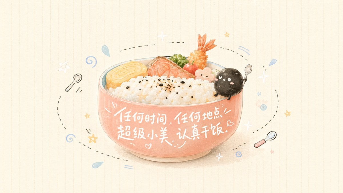 请将[主题]设计成一张温柔治愈的日系手账风视觉卡片。不要只画物品本身，而要把物品变成一个“情绪小宇宙”。

画面需要有一个清晰的核心主体：[主体物]，主体带有柔