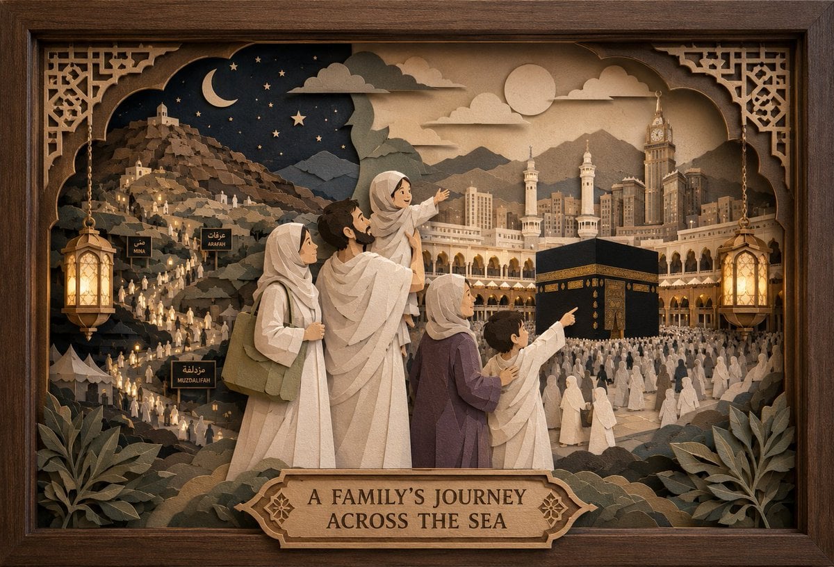 This scene is a meticulously crafted, multi-layered paper-cut diorama presented 