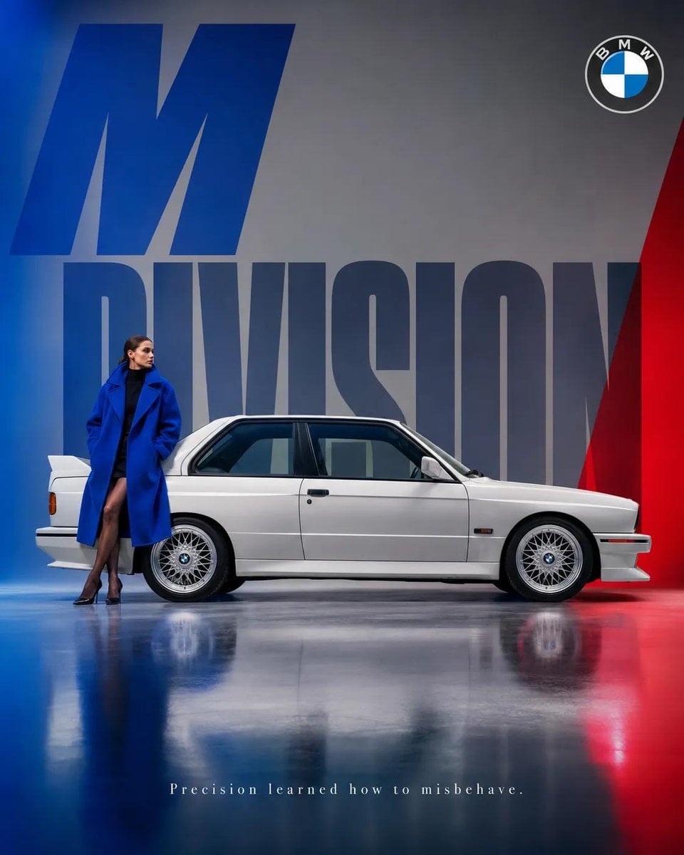 High-end surreal automotive advertising poster for [BRAND] [CAR MODEL], iconic v