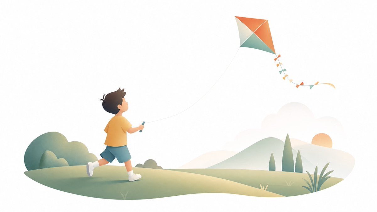 Soft gradient illustration of [SUBJECT], smooth geometric forms, muted color pal