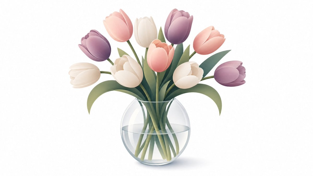 Soft gradient illustration of [SUBJECT], smooth geometric forms, muted color pal