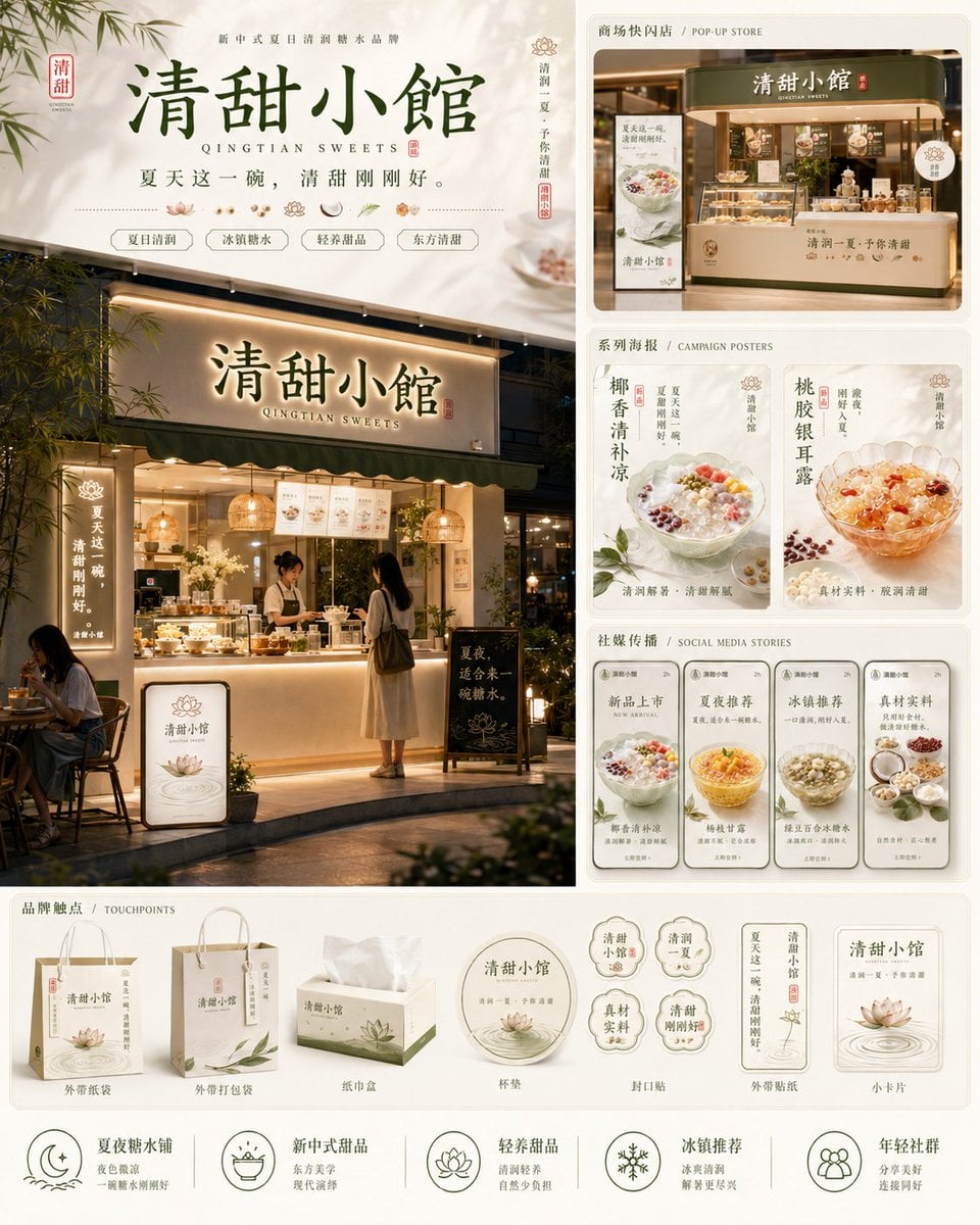 请根据以下品牌信息，创作一套高完成度、具有统一视觉系统的「4张品牌视觉提案」。

注意：
这不是一张四宫格拼图，也不是把4张内容合并在同一个画面里的总图，而是一