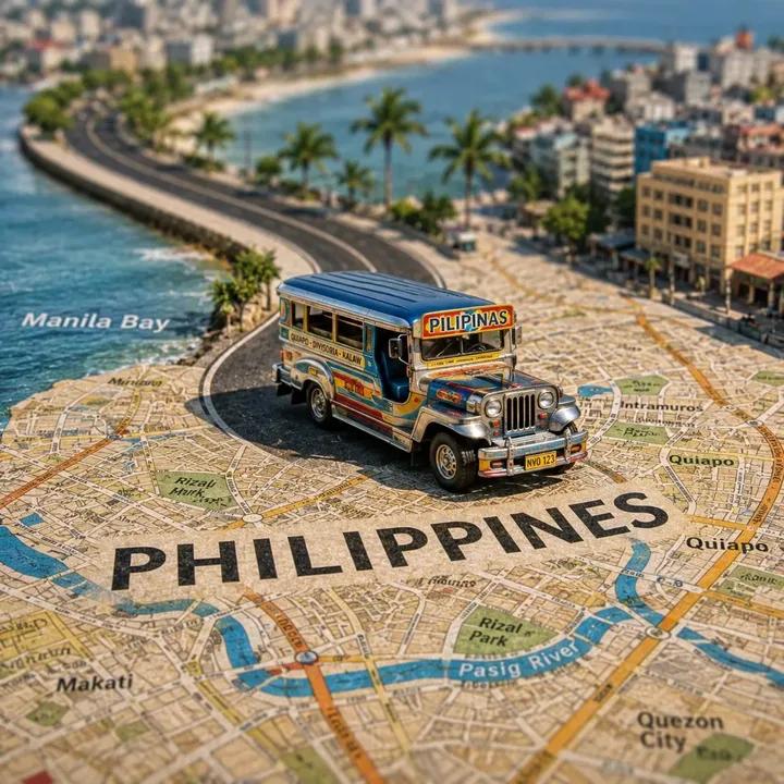 Create a highly detailed cinematic miniature tilt-shift travel scene of [City Na