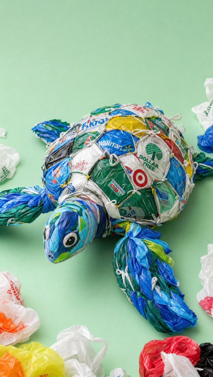 A highly detailed realistic photograph of a creative sculpture of a [Sea Animal]