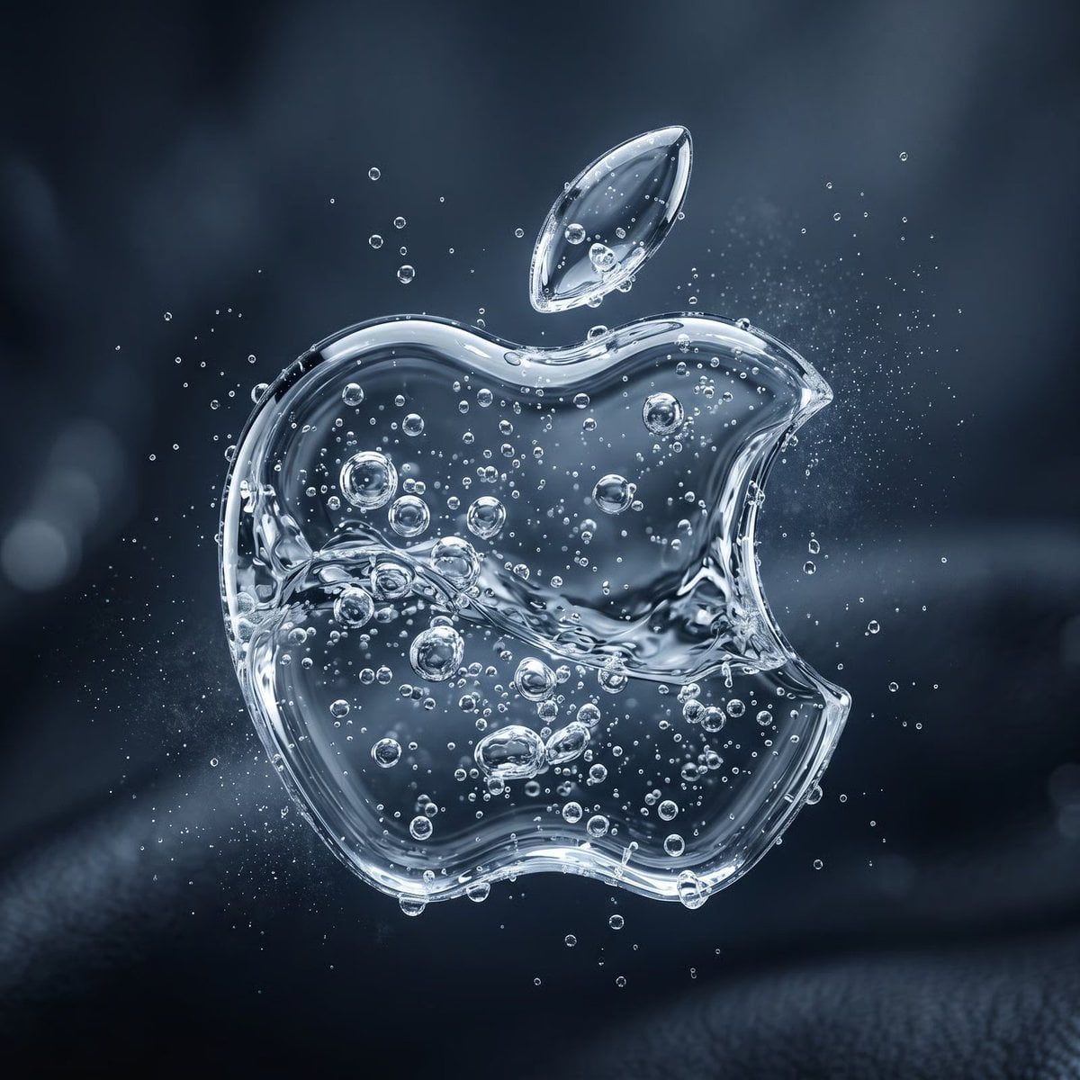 Transform [LOGO NAME] into a premium water-bubble logo while preserving its exac