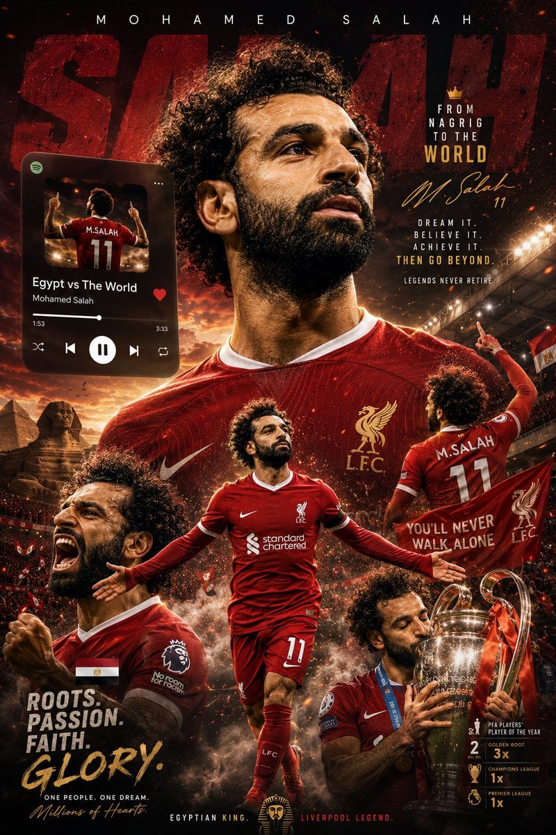 Create an ultra-realistic 8K football legend wallpaper in a premium Spotify × Ap