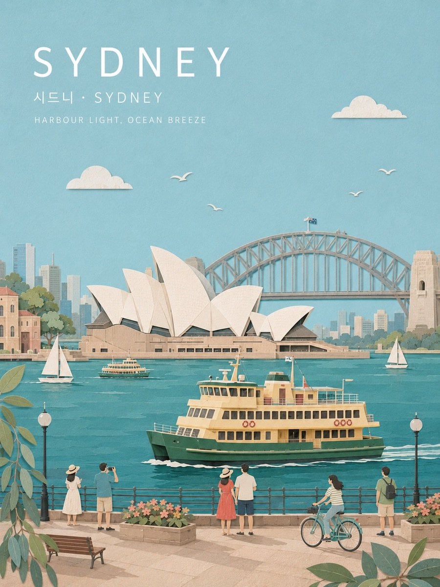 Create a refined wide landscape travel-poster illustration of [CITY NAME].

CORE