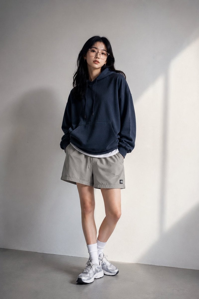 Create a premium fashion-editorial half-body portrait of a beautiful young East 