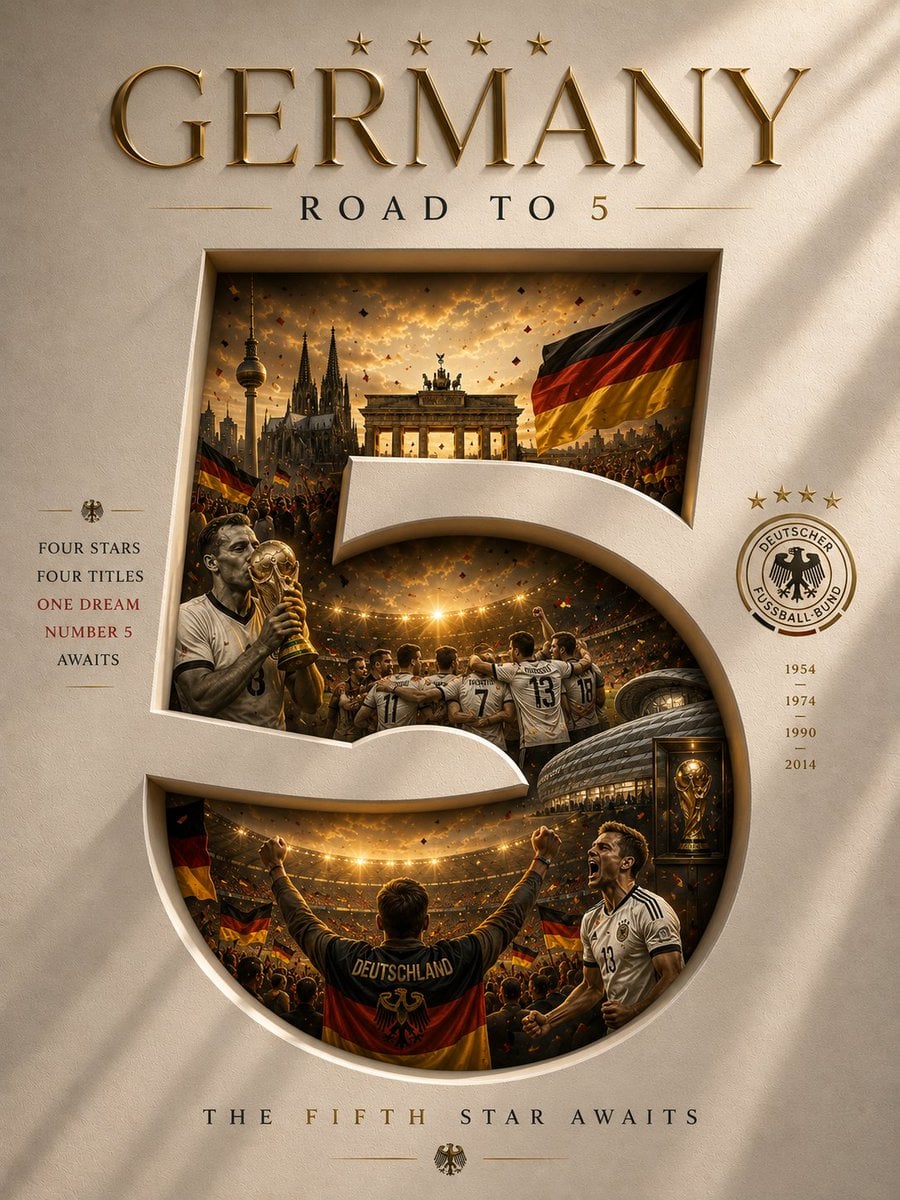COUNTRY:
[Country]

WORLD CUP TITLES:
[Titles]

━━━━━━━━━━━━━━━━━━━

Create a lu