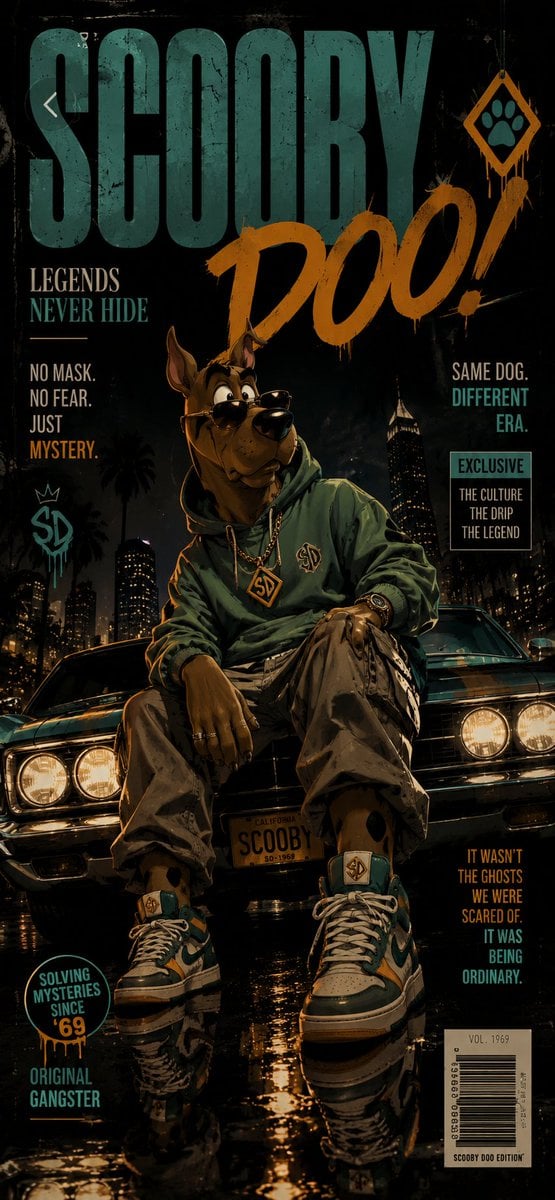 Tom and Jerry,
luxury editorial magazine cover,
streetwear fashion icons,
premiu