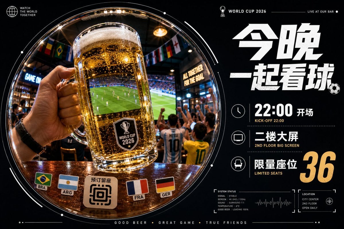 围绕任意主题对象生成一张强设计感视觉：画面由深色安静的信息外场托住中央巨大的圆形鱼眼视窗，视窗像被镜面或广角镜头撑开，主题核心内容在圆内被近距离拉伸，前景元素向
