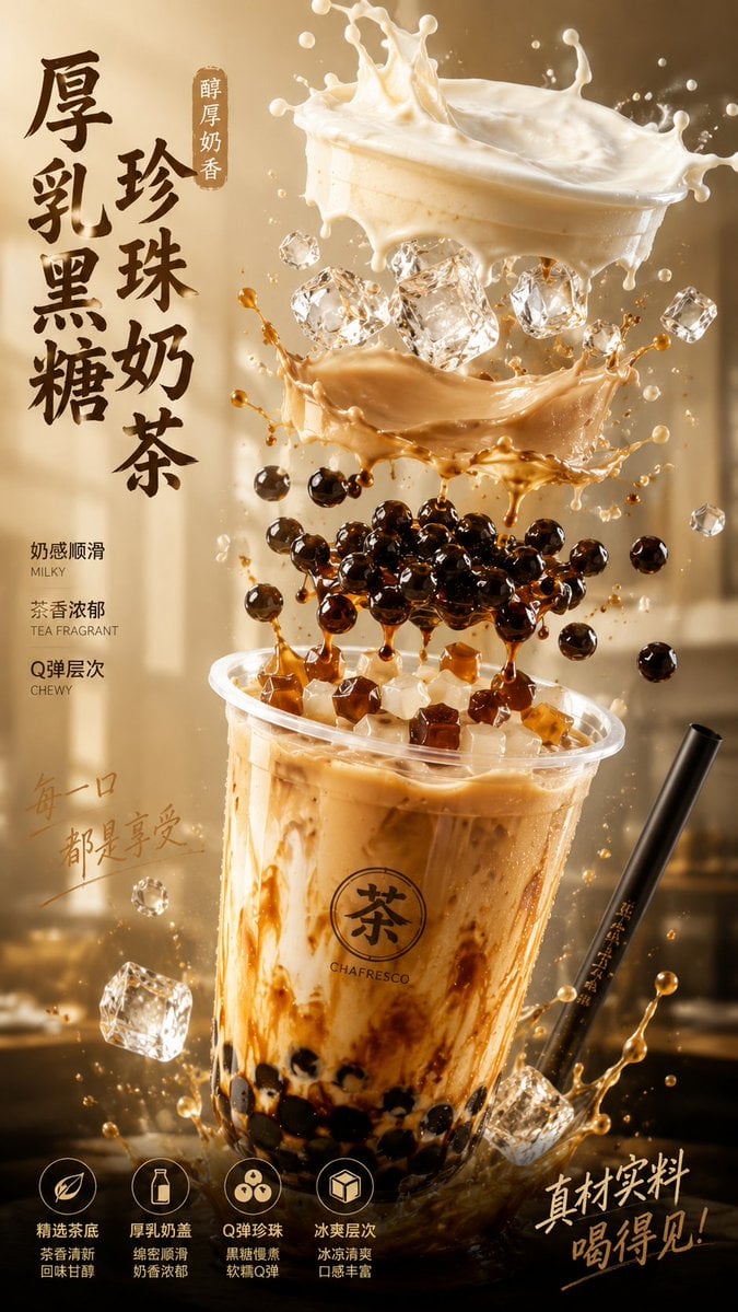 【菜品信息】
菜品名称：[菜品名称]
菜品类型：[菜品类型]
核心食材：[核心食材]
口感卖点：[口感卖点]
视觉氛围：[视觉氛围]

【文字设计】
顶部或侧边