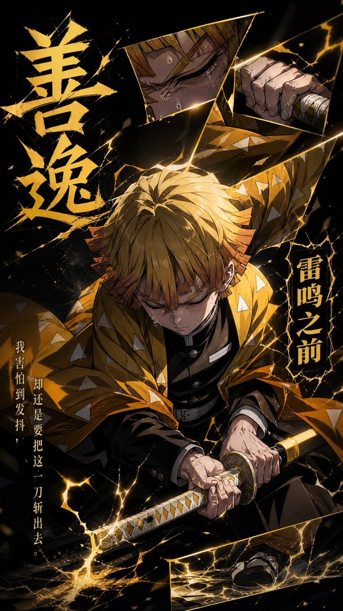 Create a vertical 9:16 high-resolution anime emotional-fragment poster.

Charact
